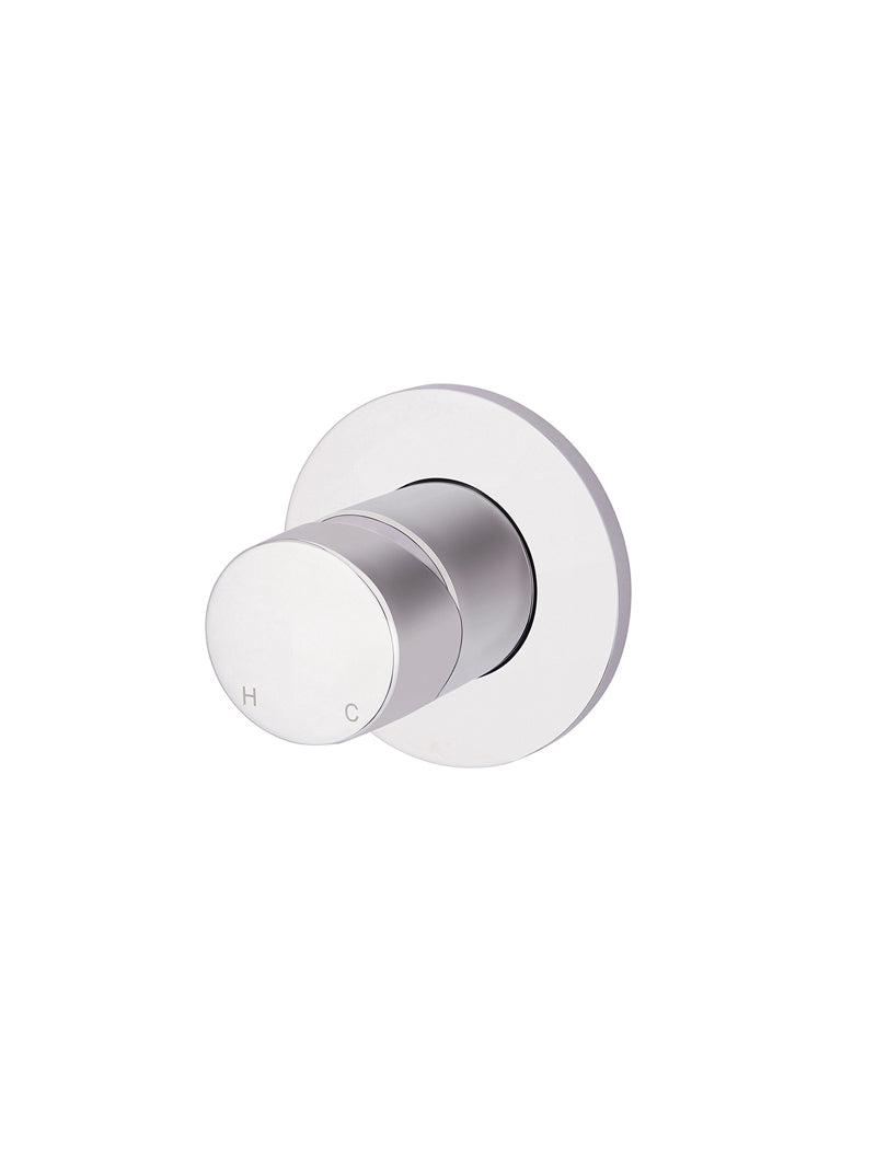 Meir Round Wall Mixer Pinless Handle - Polished Chrome
