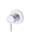 Meir Round Wall Mixer Short Pin lever - Polished Chrome