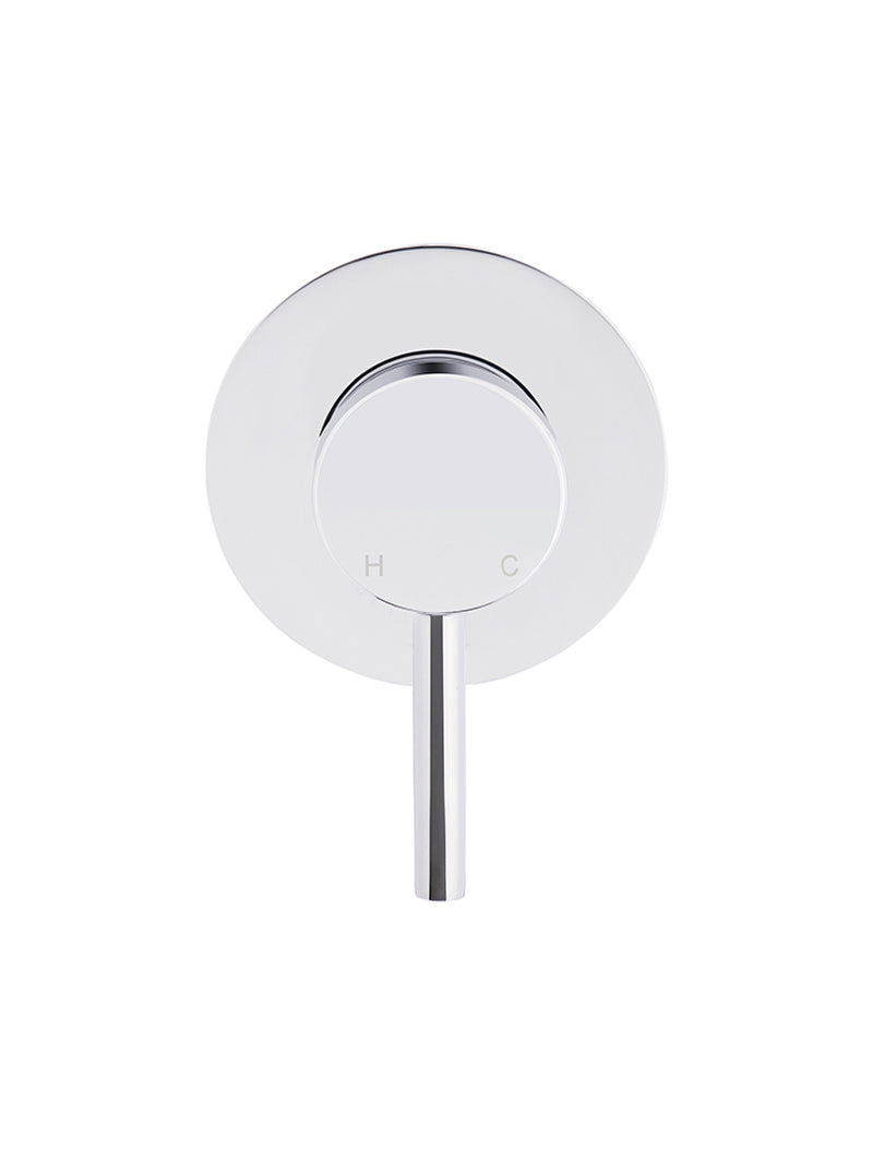 Meir Round Wall Mixer Short Pin lever - Polished Chrome