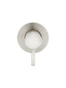 Meir Round Wall Mixer Short Pin lever Brushed Nickel