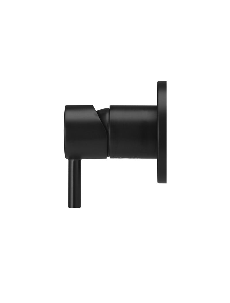 Meir Round Wall Mixer Short Pin lever - Matte Black