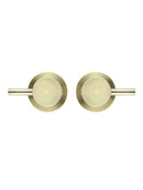 Round Quarter Turn Wall Top Assemblies - PVD Tiger Bronze