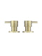 Round Quarter Turn Wall Top Assemblies - PVD Tiger Bronze