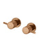Meir Round Quarter Turn Wall Top Assemblies - Lustre Bronze