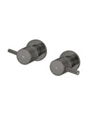 Meir Round Quarter Turn Wall Top Assemblies - Shadow Gunmetal