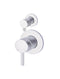 Meir Round Diverter Mixer - Polished Chrome