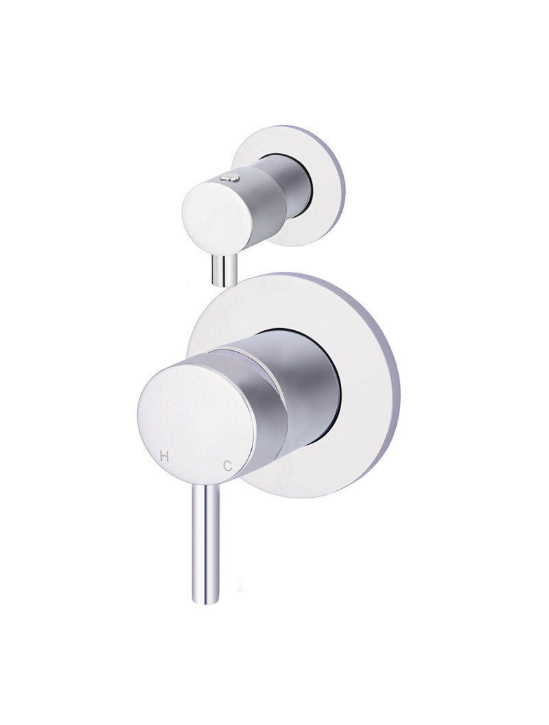 Meir Round Diverter Mixer - Polished Chrome