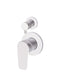 Meir Round Diverter Mixer Paddle - Polished Chrome