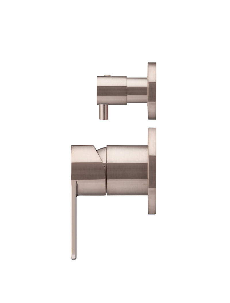 Meir Round Diverter Mixer Paddle Handle - Champagne