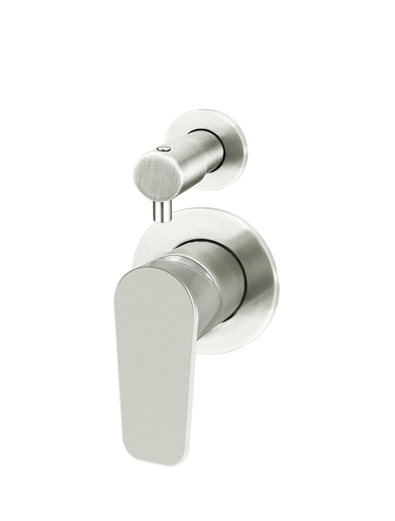 Meir Round Diverter Mixer Paddle Handle - PVD Brushed Nickel