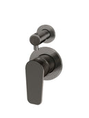 Meir Round Diverter Mixer Paddle Handle - Shadow Gunmetal