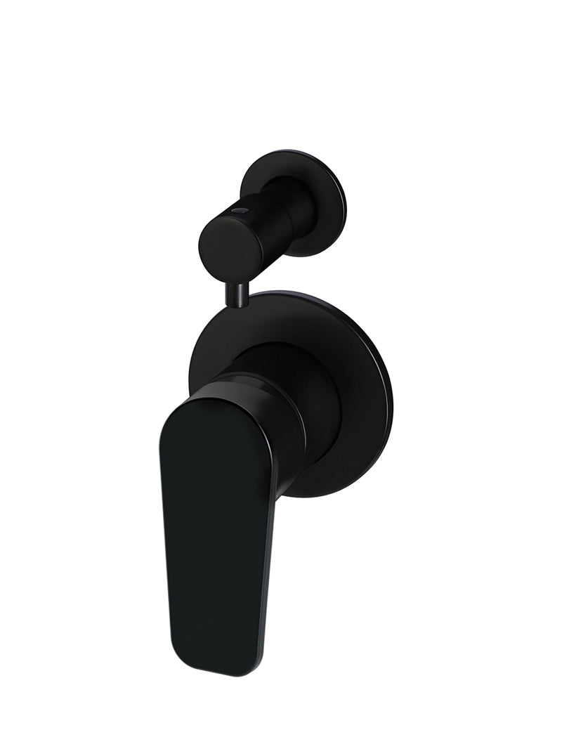 Meir Round Diverter Mixer Paddle Handle - Matte Black