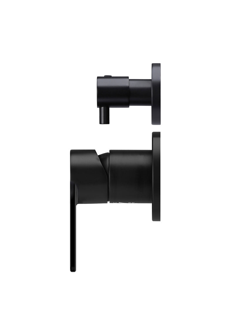 Meir Round Diverter Mixer Paddle Handle - Matte Black