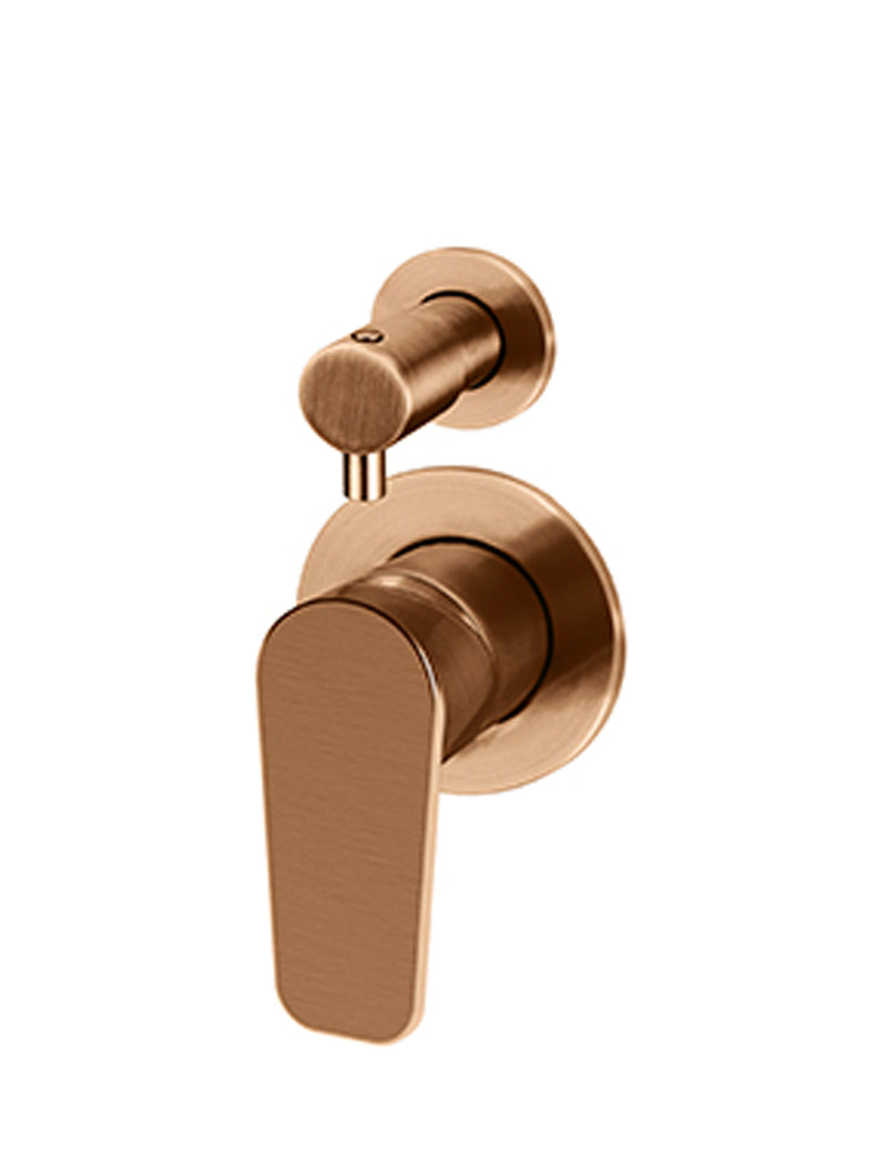 Meir Round Diverter Mixer Paddle Handle - Lustre Bronze