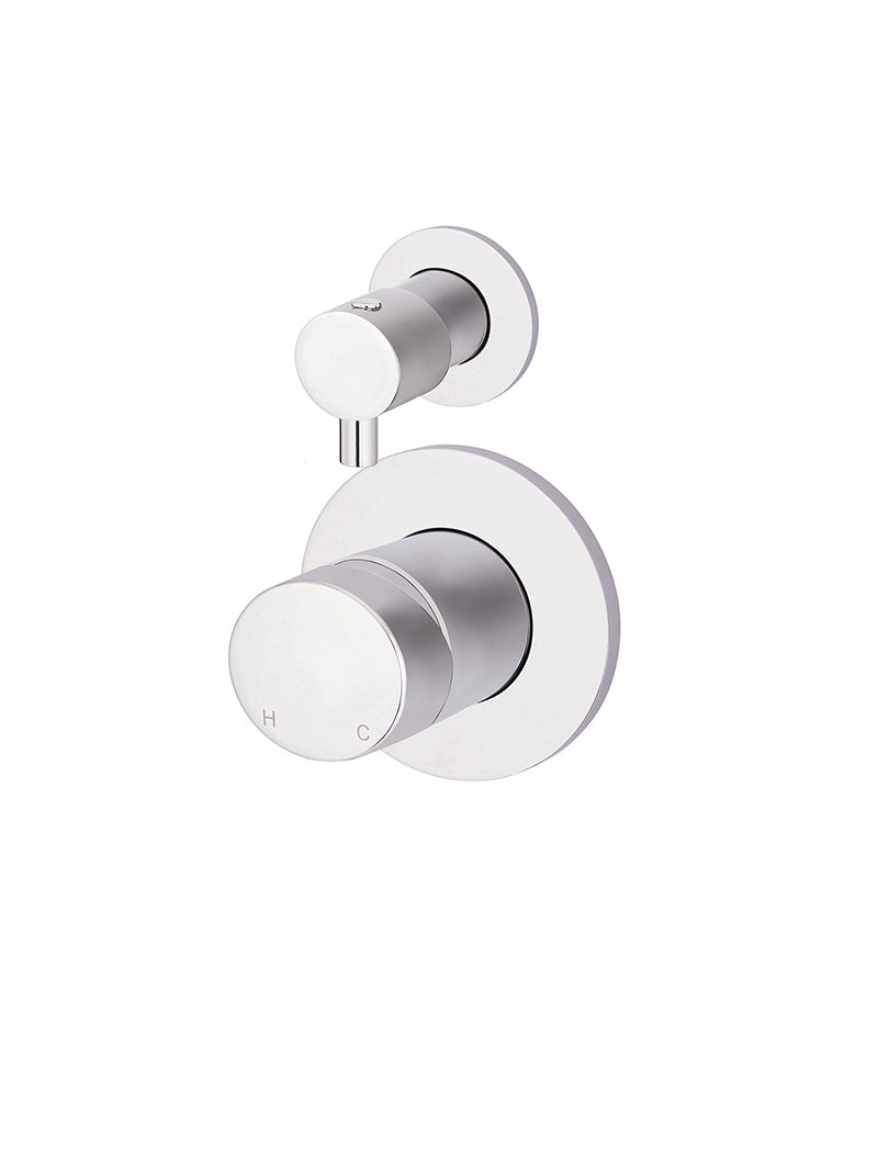 Meir Round Diverter Mixer Pinless Handle - Polished Chrome