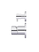 Meir Round Diverter Mixer Pinless Handle - Polished Chrome