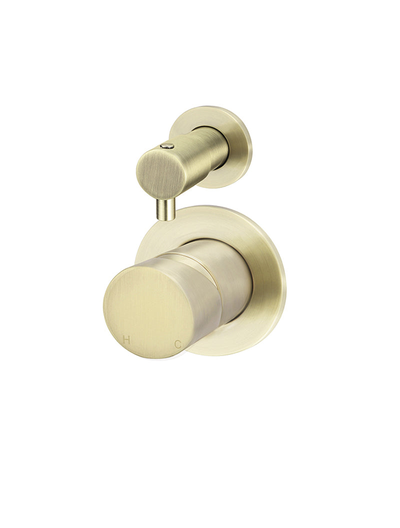 Meir Round Diverter Mixer Pinless Handle -  PVD Tiger Bronze