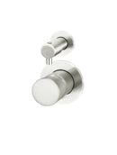 Meir Round Diverter Mixer Pinless Handle - PVD Brushed Nickel
