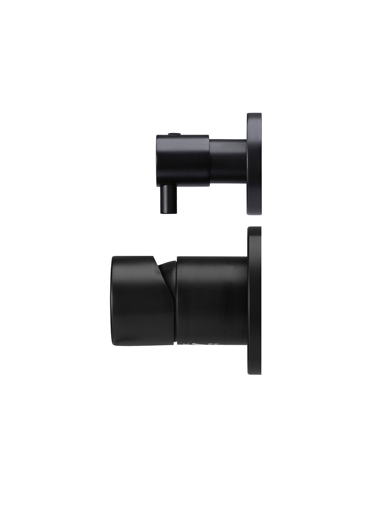 Meir Round Diverter Mixer Pinless Handle - Matte Black