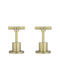 Round Cross Handle Jumper Valve Wall Top Assemblies - PVD Tiger Bronze