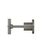 Round Cross Handle Jumper Valve Wall Top Assemblies - Shadow Gunmetal