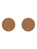 Meir Circular Wall Taps - Lustre Bronze