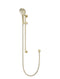 Meir Round Three Function Hand Shower on Rail Column - Tiger Bronze PVD