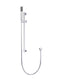 Meir Round Hand Shower on Rail Column - Polished Chrome