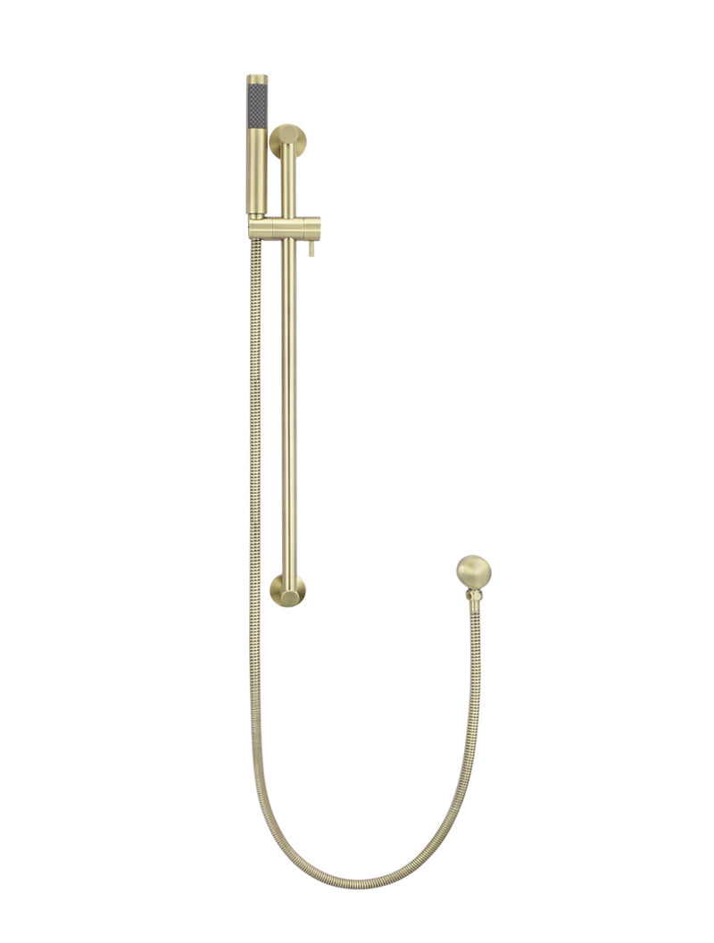 Meir Round Hand Shower on Rail Column - Tiger Bronze PVD