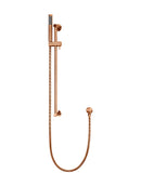 Meir Round Hand Shower on Rail Column - Lustre Bronze