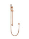 Meir Round Hand Shower on Rail Column - Lustre Bronze