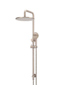 Round Combination Shower Rail 300mm Rose, Three Function Hand Shower - Champagne
