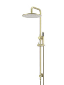 Round Combination Shower Rail, 300mm Rose, Single Function Hand Shower - PVD Tiger Bronze