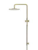 Round Combination Shower Rail, 300mm Rose, Single Function Hand Shower - PVD Tiger Bronze