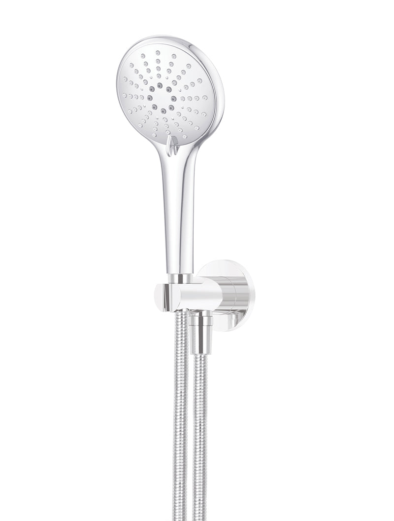 Meir Round Three Function Hand Shower on Fixed Bracket - Polished Chrome