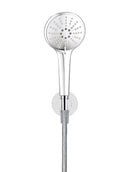 Meir Round Three Function Hand Shower on Fixed Bracket - Polished Chrome