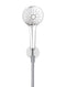 Meir Round Three Function Hand Shower on Fixed Bracket - Polished Chrome