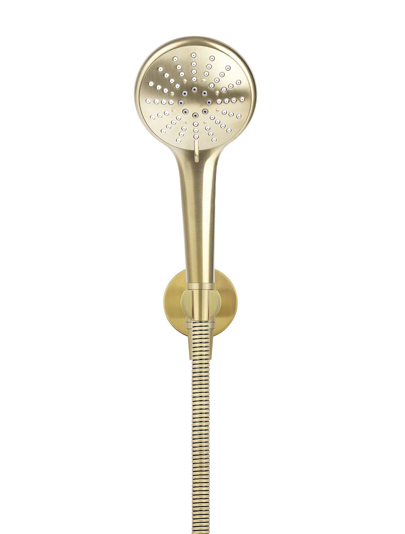 Meir Round Three Function Hand Shower on Fixed Bracket - PVD Tiger Bronze