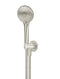 Meir Round Three Function Hand Shower on Fixed Bracket - PVD Brushed Nickel