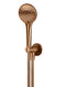 Meir Round Three Function Hand Shower on Fixed Bracket - Lustre Bronze