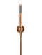 Meir Round Hand Shower on Fixed Bracket - Lustre Bronze