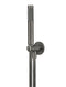 Round Hand Shower on Fixed Bracket - Shadow Gunmetal