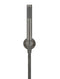 Round Hand Shower on Fixed Bracket - Shadow Gunmetal