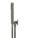 Round Hand Shower on Fixed Bracket - Shadow Gunmetal