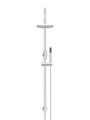 Meir Round Gooseneck Shower Set with 200mm rose, Single-Function Hand Shower - Polished Chrome