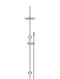 Meir Round Gooseneck Shower Set with 200mm rose, Single-Function Hand Shower - Brushed Nickel