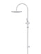 Meir Round Gooseneck Shower Set with 300mm rose, Three-Function Hand Shower - Polished Chrome