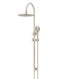 Meir Round Gooseneck Shower Set with 300mm rose, Three-Function Hand Shower - Champagne
