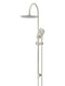 Meir Round Gooseneck Shower Set with 300mm rose, Three-Function Hand Shower - PVD Brushed Nickel