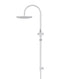 Meir Round Gooseneck Shower Set with 300mm rose, Single-Function Hand Shower - Polished Chrome